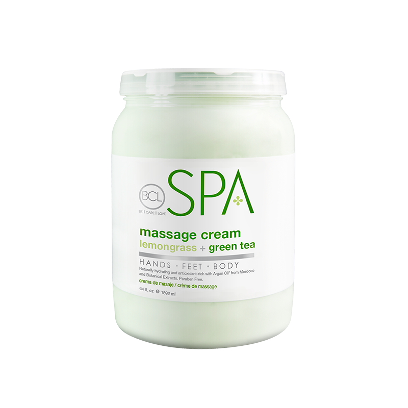 BCL SPA Massage Cream Lemongrass + Green Tea  64 oz (1.814 gr)