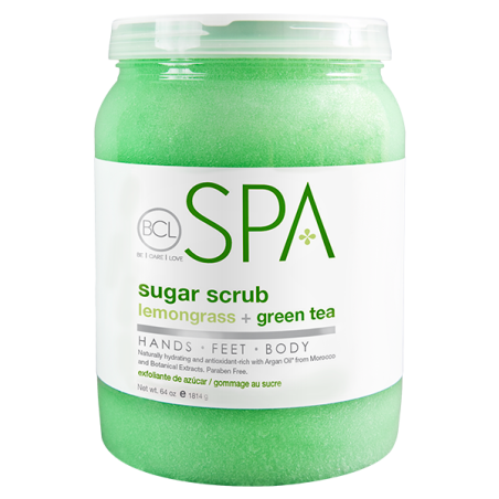 BCL SPA Sugar Scrub Lemongrass + Green Tea 64 oz (1.814 gr)