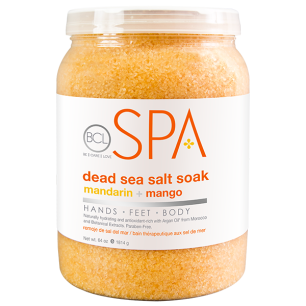 BCL SPA Dead Sea Salt Soak Mandarin + Mango 64 oz (1.814 gr)