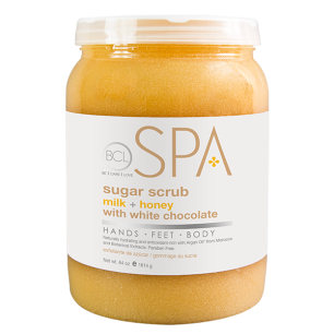 BCL SPA Sugar Scrub Milk + Honey with White Chocolate 64 oz (1.814 gr)