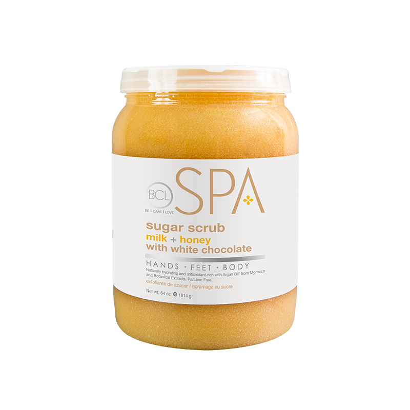 BCL SPA Sugar Scrub Milk + Honey with White Chocolate 64 oz (1.814 gr)