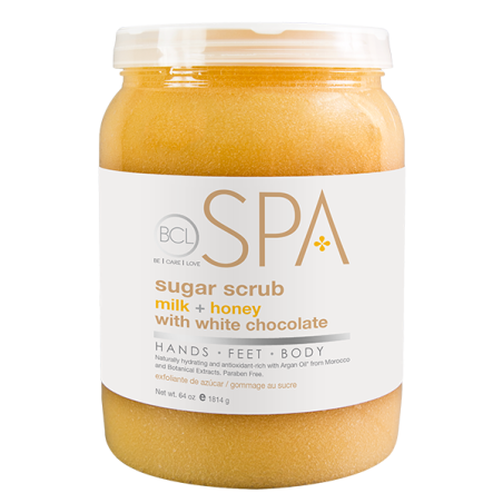 BCL SPA Sugar Scrub Milk + Honey with White Chocolate 64 oz (1.814 gr)