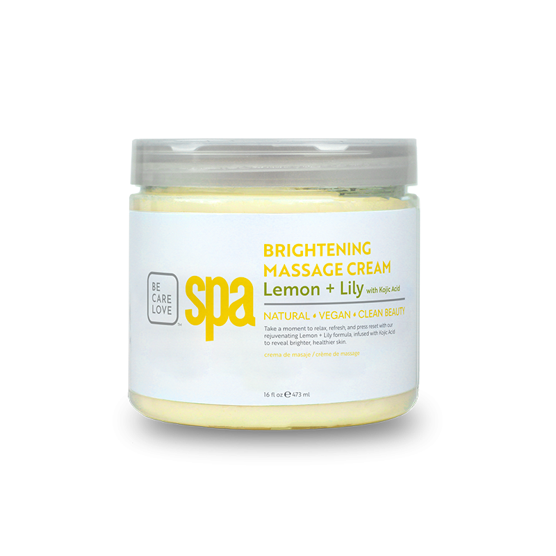 BCL SPA Massage Cream Lemon + Lily 16 oz (454 gr)