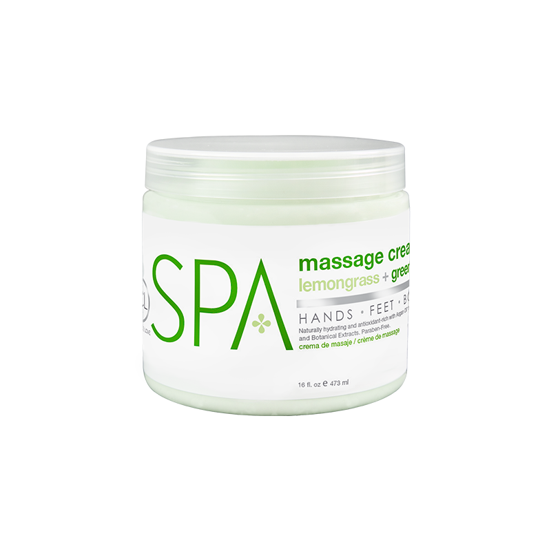 BCL SPA Massage Cream Lemongrass + Green Tea 16 oz (454 gr)