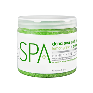 BCL SPA Dead Sea Salt Soak Lemongrass + Green Tea 16 oz (454 gr)