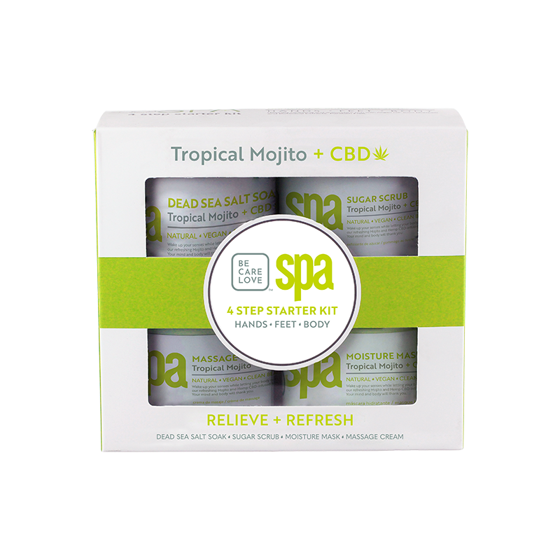 BCL SPA Tropical Mojito + CBD 4 Step Starter Kit