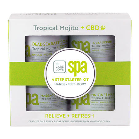 BCL SPA Tropical Mojito + CBD 4 Step Starter Kit