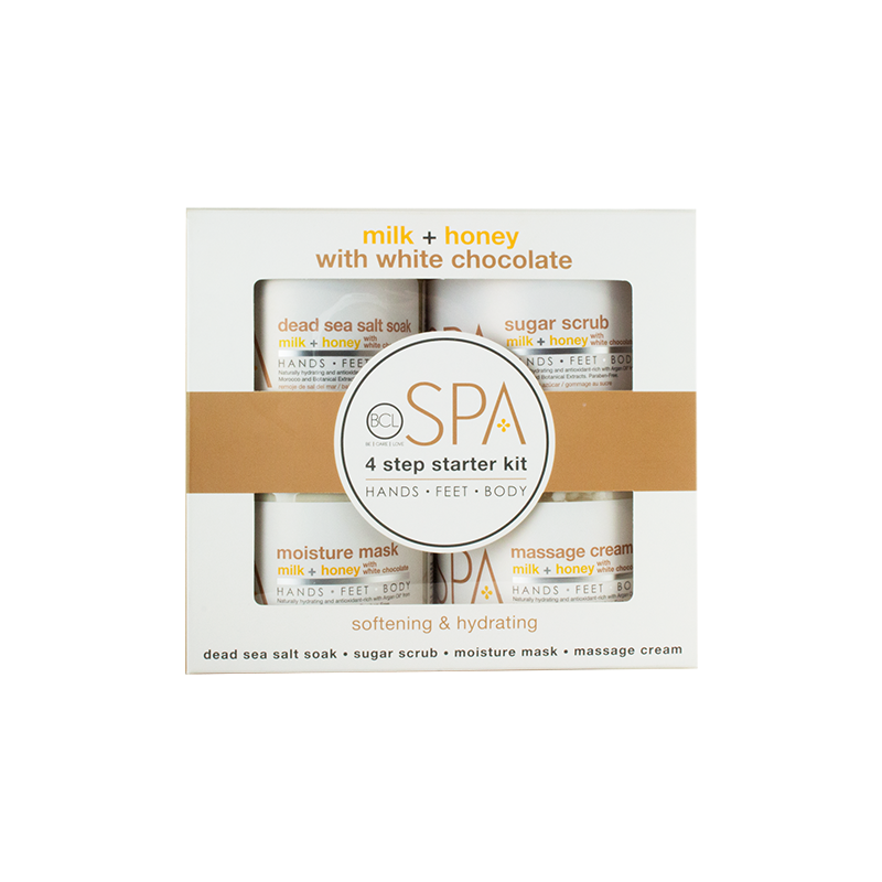 BCL SPA Milk + Honey with White Chocolate 4 Step Starter Kit