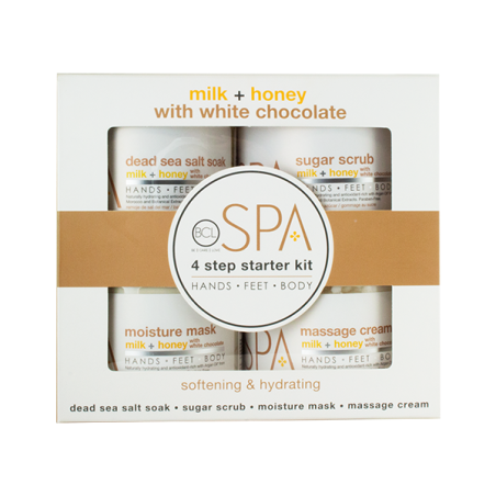 BCL SPA Milk + Honey with White Chocolate 4 Step Starter Kit