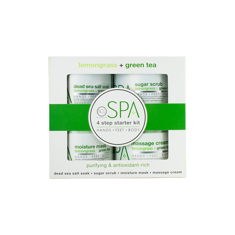 BCL SPA Lemongrass + Green Tea 4 Step Starter Kit