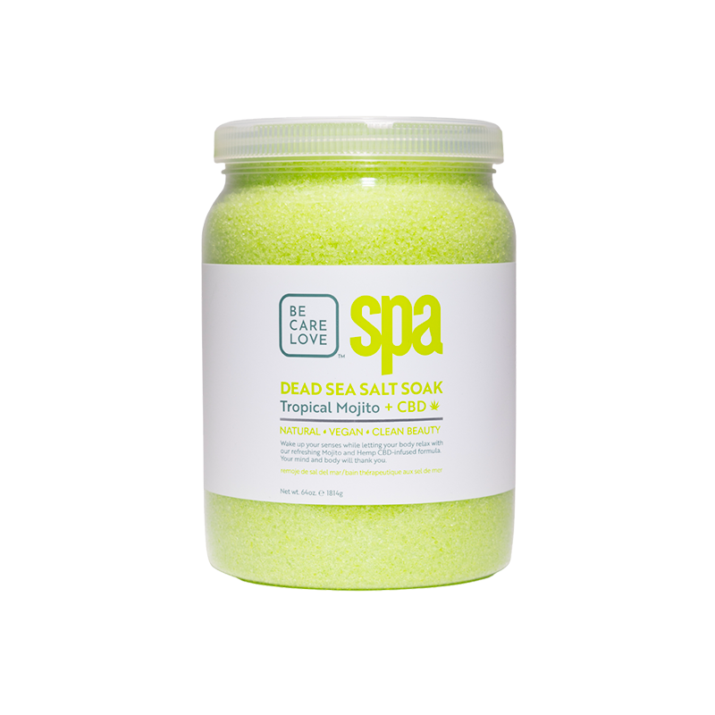 BCL SPA Dead Sea Salt Soak Tropical Mojito + CBD 64 oz (1.814 gr)